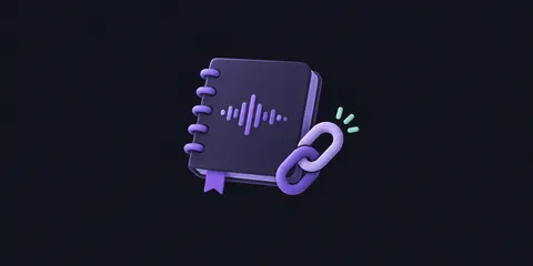 Bookmarked music notes with a source link