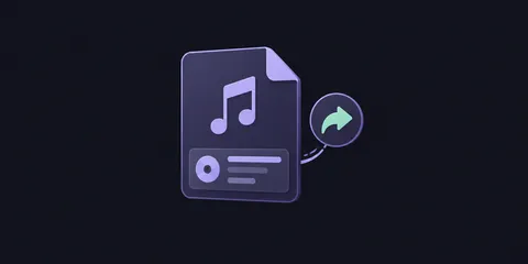 A labeled music file ready to share